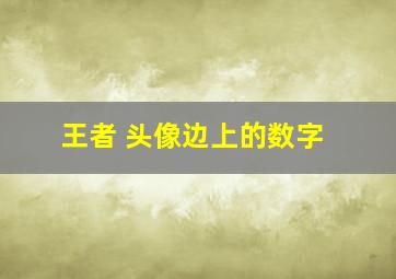 王者 头像边上的数字